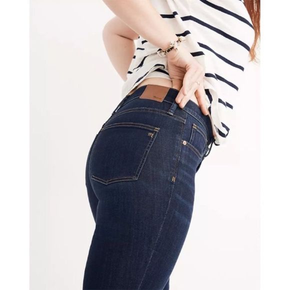 Madewell 9-Inch High Rise Skinny Jeans Larkspur 25 - Picture 1 of 12